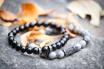 
Mens womens natural stone bracelets