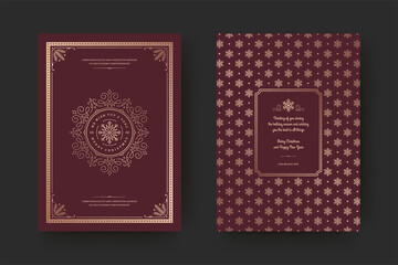 Christmas greeting card vintage typographic quote design vector illustration