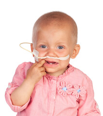 Adorable baby beating the disease.