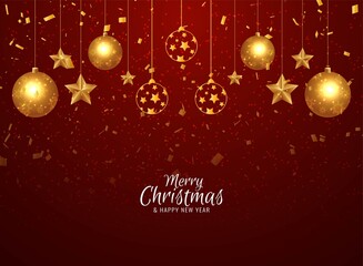 Merry Christmas celebration greeting background