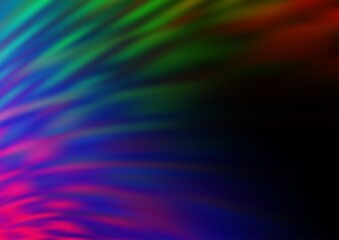 Obraz premium Dark Multicolor, Rainbow vector blurred bright background.