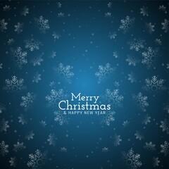 Stylish Merry Christmas decorative background