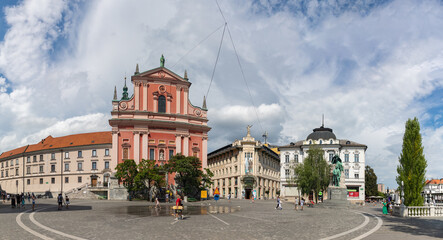 Obraz premium Prešeren Square Panorama