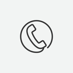 Telephone icon isolated on background. Phone symbol modern, simple, vector, icon for website design, mobile app, ui. Vector Illustration