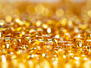 Golden beads background