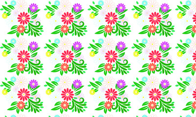 Seamless Flower Pattern - Textile - Background - Wallpaper