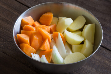 野菜食材の切り身　