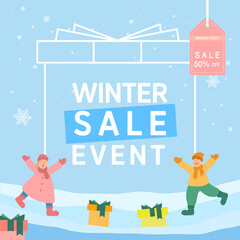 Winter Season Shopping Event Template 
