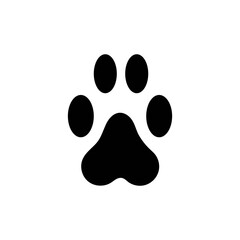 cat paw print vector