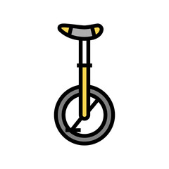 monowheel bicycle color icon vector. monowheel bicycle sign. isolated symbol illustration © vectorwin
