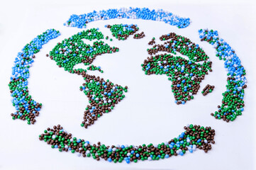 recycled plastic material produced to preserve the ecological balance of the earth_12