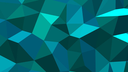 Obraz premium Dark turquoise abstract background. Geometric vector illustration. Colorful 3D wallpaper.