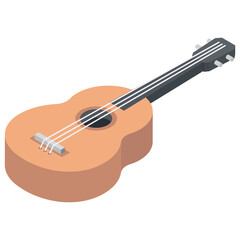 Obraz premium A musical instrument guitar symbolic of concert 