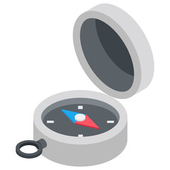 
Instrument used in travelling navigation, compass 

