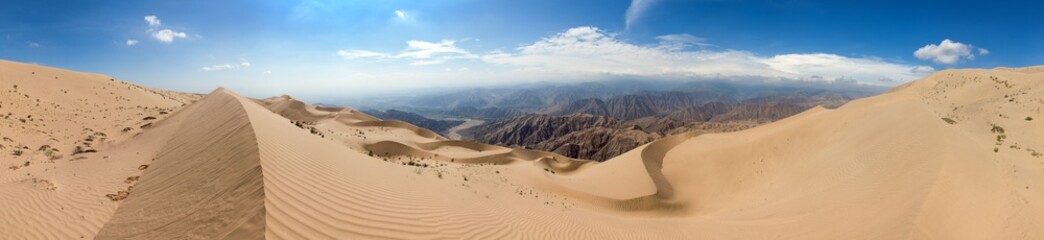 Cerro Blanco sand dune near Nasca or Nazca town in Peru