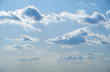 sky and clouds as background during the day, bright and beautiful