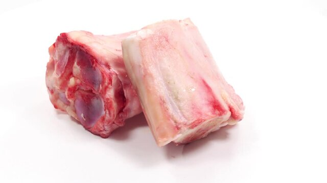 pieces of veal shank bones for food use