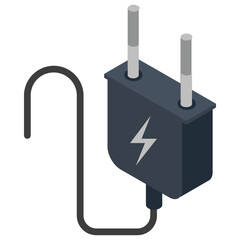 
Battery charger plug with cable 
