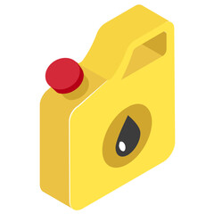 
A can bottle with fuel 
