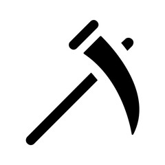 
Mattock icon design for digging and excavation
