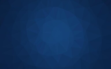Obraz premium Dark BLUE vector polygon abstract backdrop.