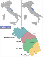 Marche is a region in Central Italy