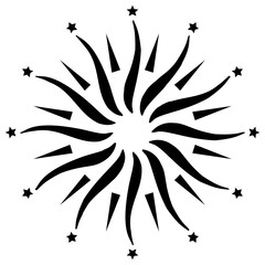 
Magical firework in the sky for parties, epic firework 
