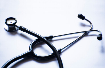 Healthcare Equipment doctor's stethoscope isolated white background