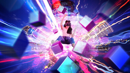 Young women enjoy playing games