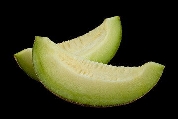 Ripe melon fruit colseup