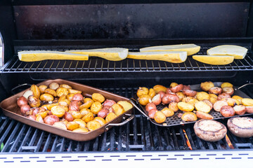 Grilling potatoes