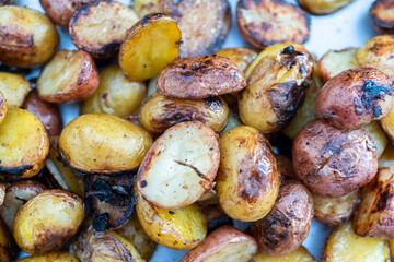 Grilling potatoes