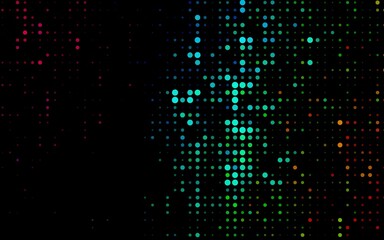 Dark Multicolor, Rainbow vector texture with disks.