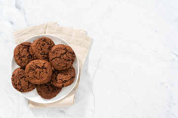 Double chocolate chip cookies