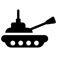 
An army tank used by military persons 
