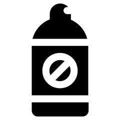 
Icon of a spray bottle having a cross sign in it depicting insecticide spray
