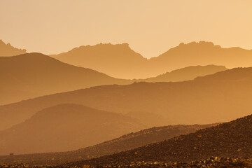 Sunrise in the Richtersveld National Park in South-Africa