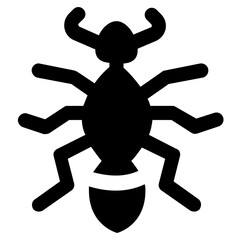 
Icon of a insect having antena and long legs depicting clover stem
