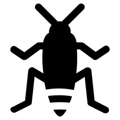 
Icon of a insect having antena and long legs depicting clover stem
