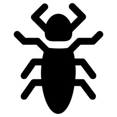 
Icon of a insect having antena and long legs depicting clover stem
