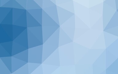 Light BLUE vector triangle mosaic cover.