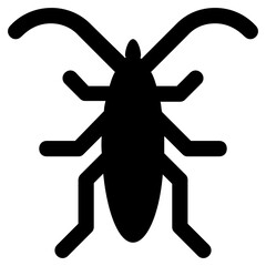 
Icon of a insect having antena and long legs depicting clover stem
