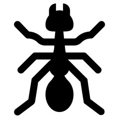 
Icon of a insect having antena and long legs depicting clover stem
