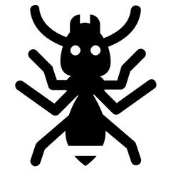 
Icon of a insect having antena and long legs depicting clover stem
