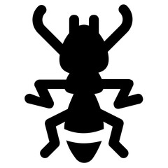 
Icon of a insect having antena and long legs depicting clover stem
