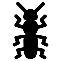 
Icon of a insect having antena and long legs depicting clover stem
