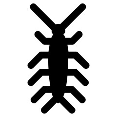 
Icon of a insect having antena and long legs depicting clover stem
