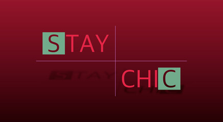 Stay chic con sfondo colorato