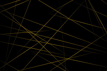Abstract black with gold lines, triangles background modern design. Vector illustration EPS 10.
