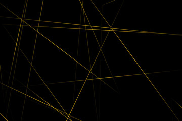 Abstract black with gold lines, triangles background modern design. Vector illustration EPS 10.